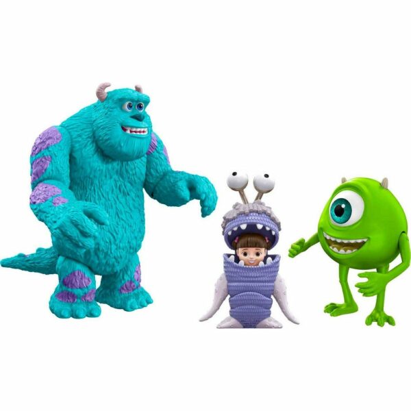 Mattel Disney and Pixar Monsters Inc Storyteller 3 Action Figure Pack Sulley Mike Boo 3 Le3ab Store