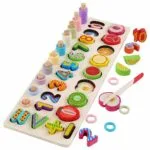 5-in-1 Wooden Number Fruit Shape Sorting - Image 2