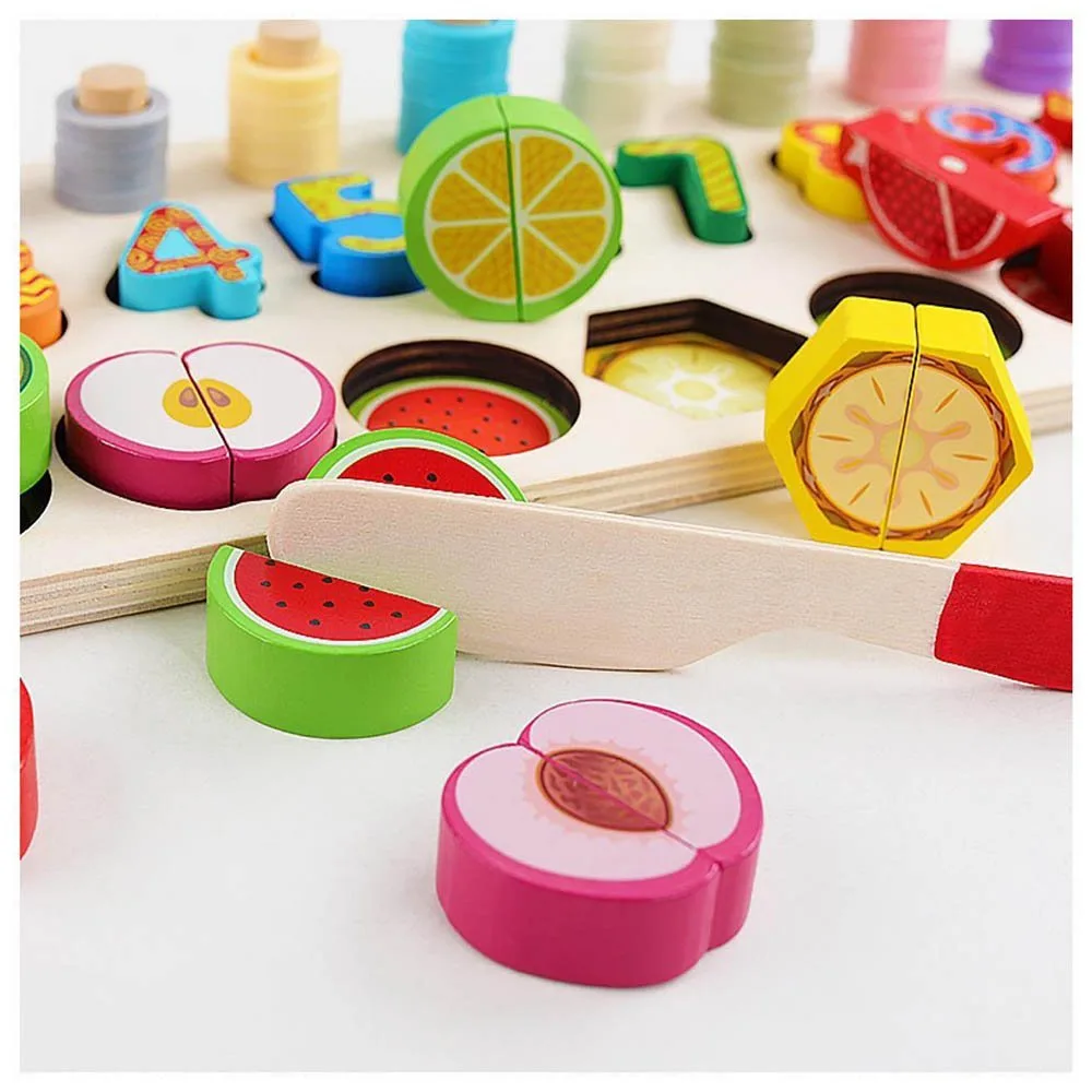 5-in-1 Wooden Number Fruit Shape Sorting - Image 4