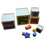 Blocks Shape Sorter Wisdom Shape Set Box Tower - Image 5