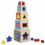 Blocks Shape Sorter Wisdom Shape Set Box Tower