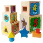 Blocks Shape Sorter Wisdom Shape Set Box Tower - Image 2
