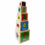 Blocks Shape Sorter Wisdom Shape Set Box Tower - Image 3
