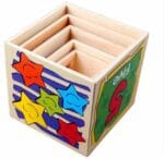 Blocks Shape Sorter Wisdom Shape Set Box Tower - Image 6