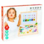 English Educational Magnetic Puzzle Alphabet Drawing Board-5