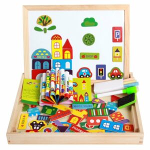urban City Educational Magnetic Puzzle Alphabet Drawing Board