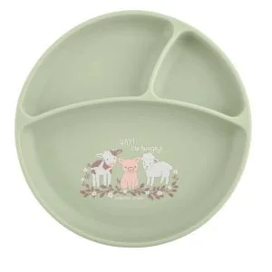 Stephen Joseph Silicone Baby Plate with Suction Cups – Farm