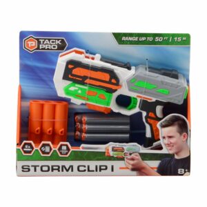 Tack Pro® Storm Clip I with 3 round clip and 6 darts, 20cm