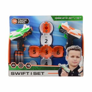 Tack Pro® Swift I Set with 12 darts and Target, 11cm