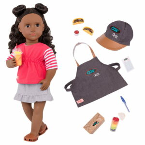 Our Generation Macy with Accessories 18" Posable Food Truck Doll
