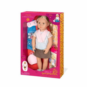Our Generation Joanie Travel Doll with Storybook & Accessories