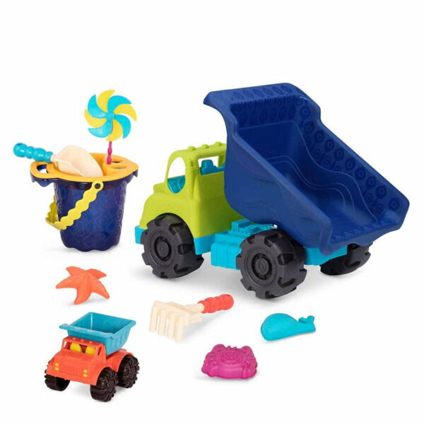 B.Toys Dump Truck & Beach Toys Blue