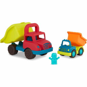 B.Toys 2 Dump Trucks With Driver