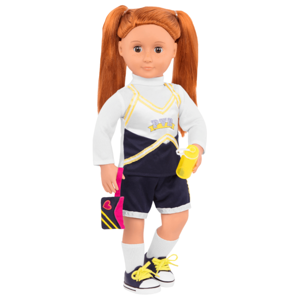 BD37527R Cheerleader Camp Set Noa doll wearing uniform01 لعب ستور