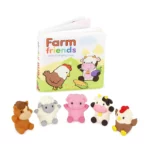 Battat Finger Puppets Farm Animals With Color Changing Book In Water - Image 2