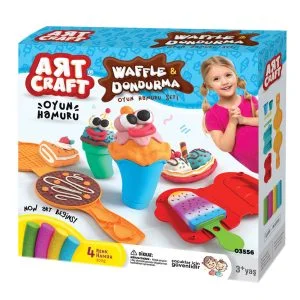 Art Craft Waffle And Ice Cream Dough Set 200 Grams