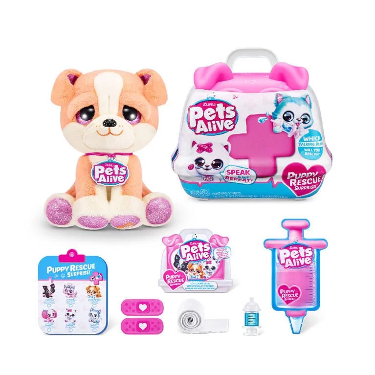 Zuru Pets Alive Pet Shop Surprise Interactive Plush Puppy