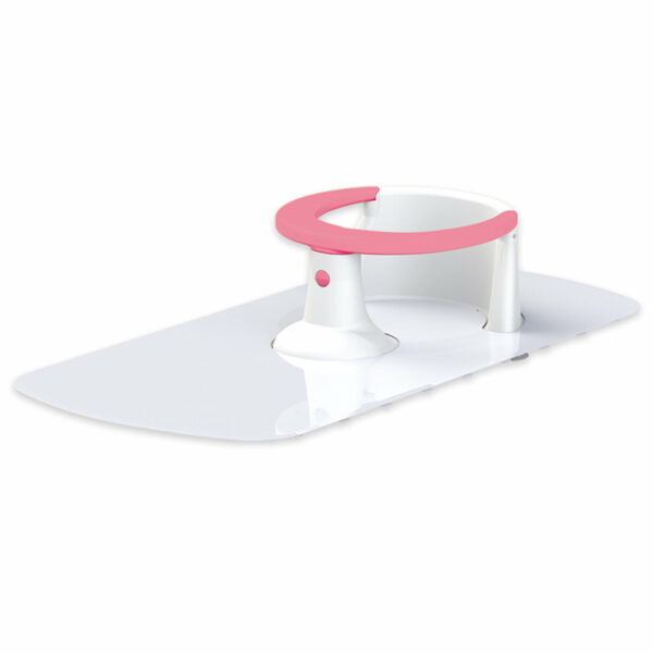 Dolu Portable Bath Seat with Anti-Slip Mat - Pink