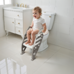 Toilet Trainer with Adjustable Ladder Gray 7245