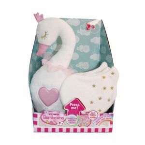 Bambolina Swan Plush Light & Music