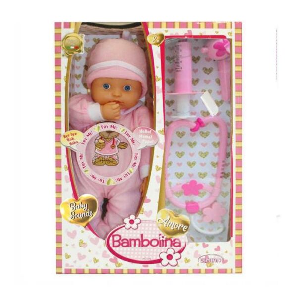 Bambolina 33 cm Amore Doll Doctor Set