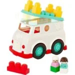 Battat Ambulance With 2 Figures & 5 Blocks - 8Pc