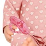 Lulla Baby - Baby Doll Pink Heart Print Pajama - Image 4