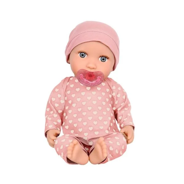 Lulla Baby - Baby Doll Pink Heart Print Pajama