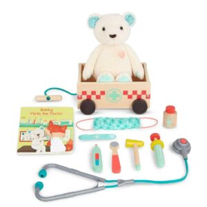 B.toys Wooden Doctor Kit with Plush Bear