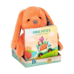B.toys Classic Plush Bunny & Book Set