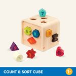 Battat Wooden Shape Sorting Cube - Image 6