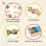 B.toys Wooden Puzzle Set – 4 Dinosaur Puzzles - Image 4