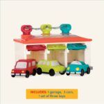Battat 3 Car Garage -  Shape Sorting Garage with Keys - Image 5