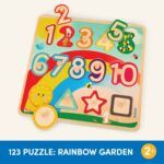B.toys Wooden Number & Shapes Puzzle - Image 4