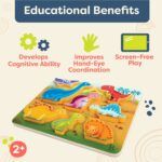 B.toys Peek & Explore Wooden Puzzle -  Dinosaurs - Image 3