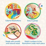 B.toys Wooden Number & Shapes Puzzle - Image 2