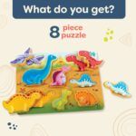 B.toys Peek & Explore Wooden Puzzle -  Dinosaurs - Image 5