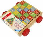 B.toys Wooden Alphabet Block Wagon - Image 6