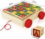 B.toys Wooden Alphabet Block Wagon - Image 8