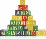 B.toys Wooden Alphabet Block Wagon - Image 3