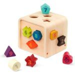 Battat Wooden Shape Sorting Cube