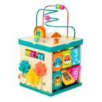 B.toys Wooden Activity Cube - Image 2