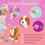 Glitter Girls Stuffed Dog & Carrier - Golden Labradoodle - Image 3