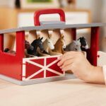 Terra Carry & Go wooden Horse Stable With 6 Horses - Image 5