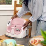 Ingenuity Baby Base 2-in-1 Booster Feeding & Floor Seat with Self-Storing Tray, Peony - Image 5
