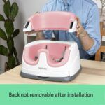 Ingenuity Baby Base 2-in-1 Booster Feeding & Floor Seat with Self-Storing Tray, Peony - Image 8