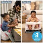 ⁦"إنجينيويتي Baby Base 2 في 1: مقعد تعزيز للرضاعة والمقاعد الأرضية مع صينية قابلة للتخزين، سماء الليل"⁩ - الصورة ⁦5⁩