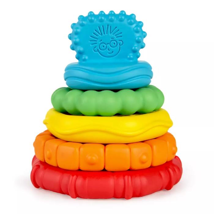 Baby Einstein Stack & Teethe Multi-Textured Teether Toy Baby Einstein Stack & Teethe Multi-Textured Teether Toy