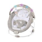 Ingenuity Baby Bouncer with Lights Toy Bar, Vibrations, Tummy Time Pillow & Sounds