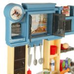 Talented Chef Children's kitchen with Sounds & Lights 79 PCS Blue - TG - Image 8